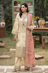 S.L 41 Layla | 3PC Unstitched Gulposh Luxury Lawn By Serene Premium